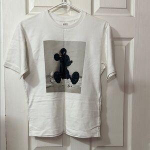 White Artistic Graphic T-Shirt